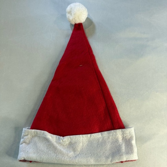 Plaid Red, Black & White Christmas Stocking with Complimentary Santa Hat, Adult - Picture 5 of 5